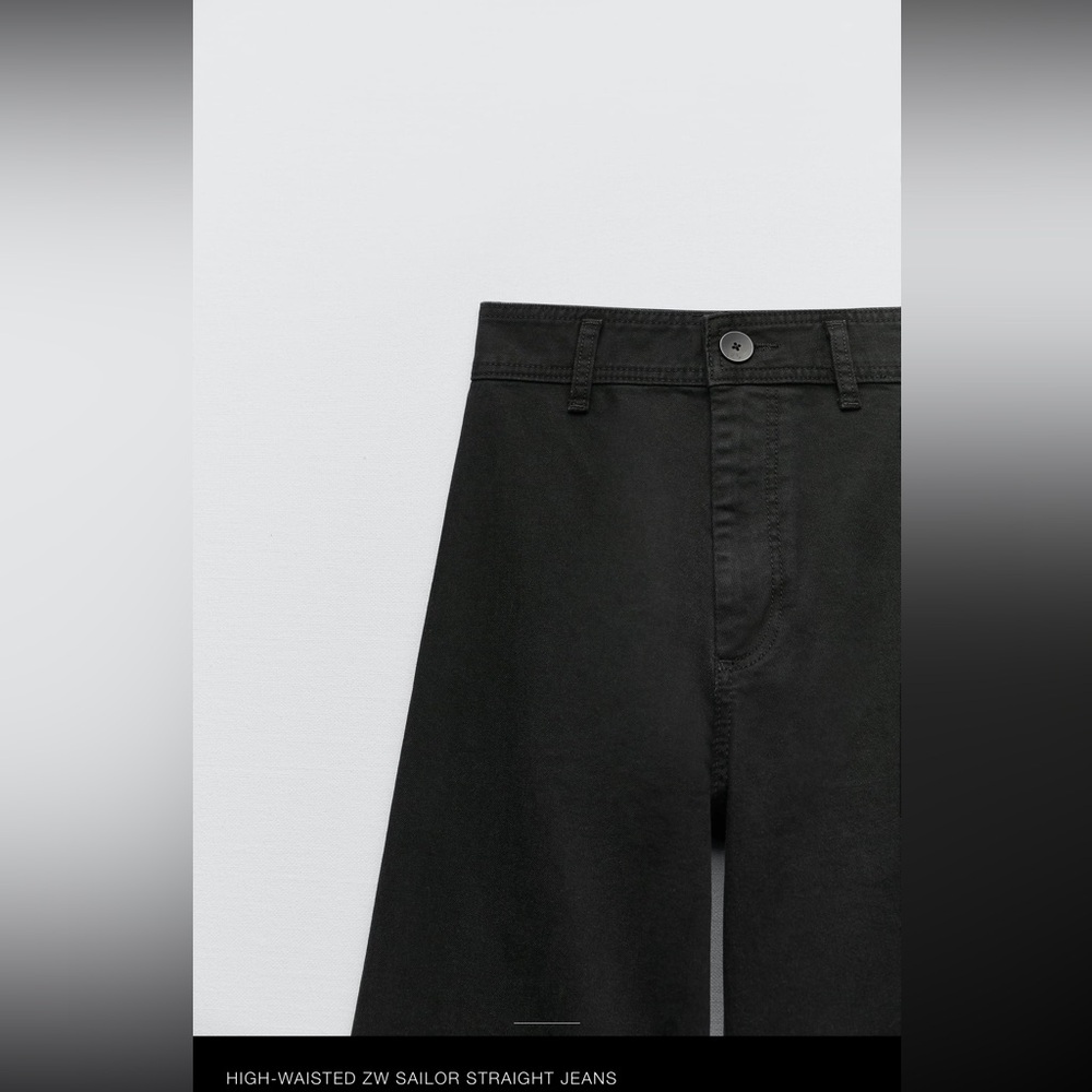 HIGH WAISED ZW STRAIGHT SAILOR JEANS
